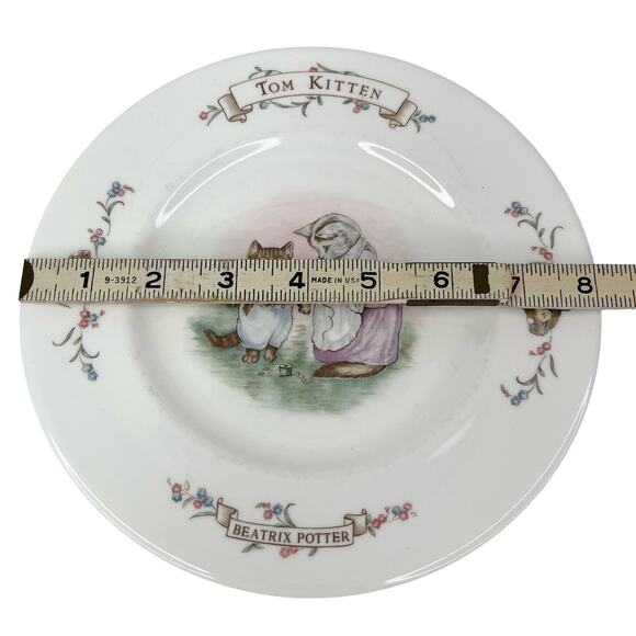 Beatrix Potter Tom Kitten Plate 8" Royal Albert China England - Picture 2 of 8